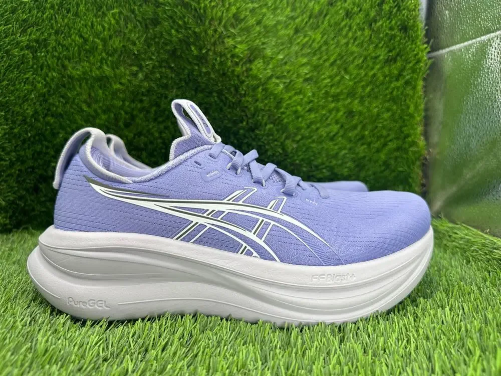 Asics Gel-Nimbus 28 1012B899 Athletic Sneaker Women's 8 Blue Knit Running Sports